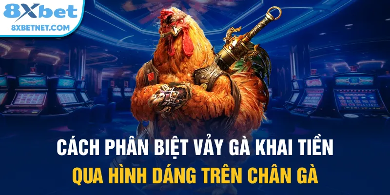 Cách phân biệt vảy gà khai tiền qua hình dáng trên chân gà