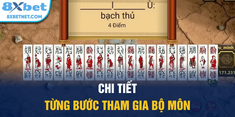 Chi tiết từng bước tham gia bộ môn